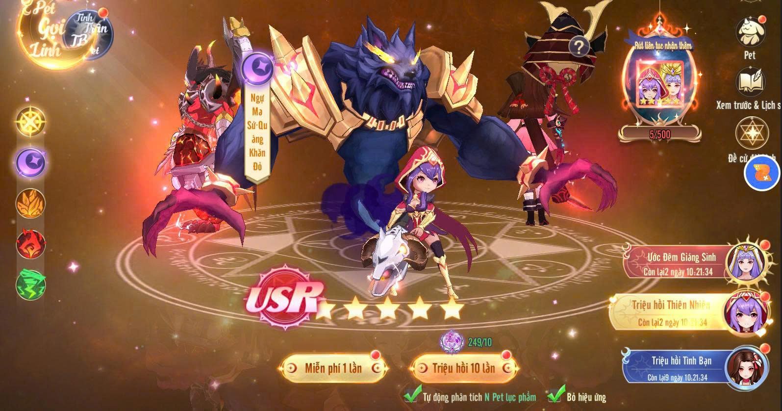 Triệu Hồi Pet USR